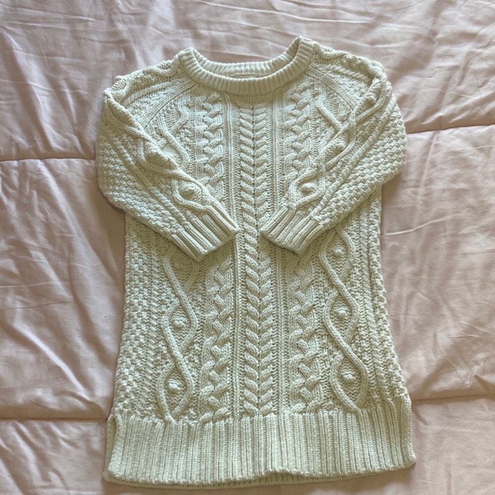 GAP Cream Cable Knit Dress